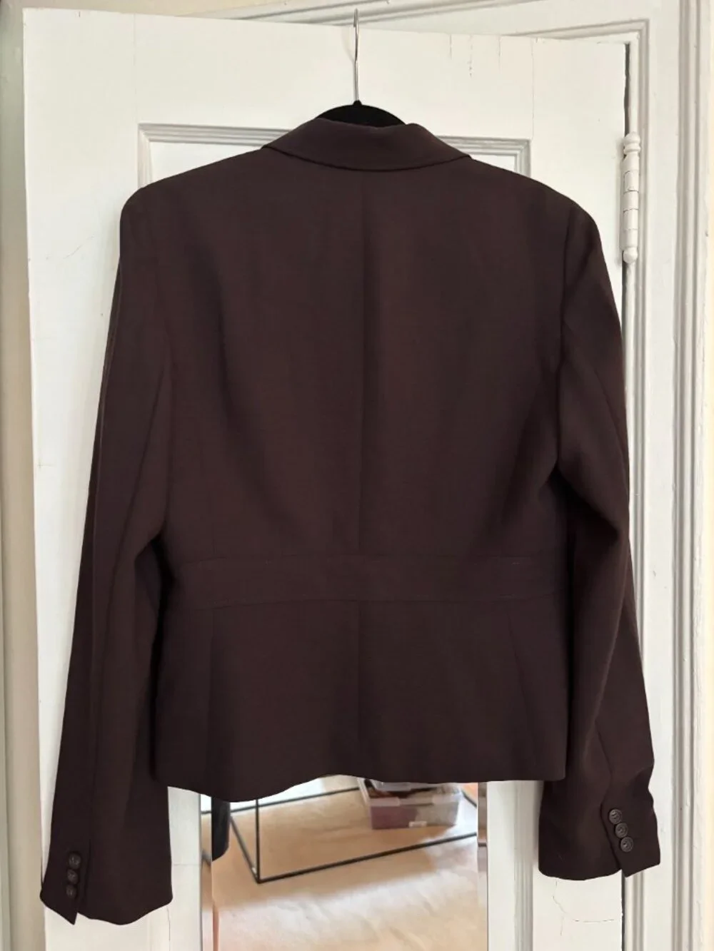 J.Crew 100% Wool Tailored Blazer Jacket Brown Single-Breasted Size 12 Tall